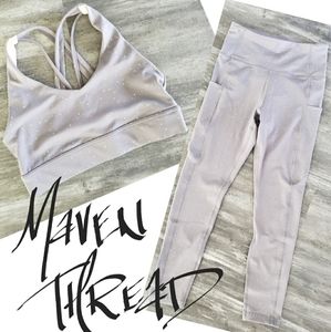 Silver Glitter | Maven Thread | MT Sport Activewear Set